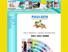 Tablet Screenshot of paulsenprinting.com